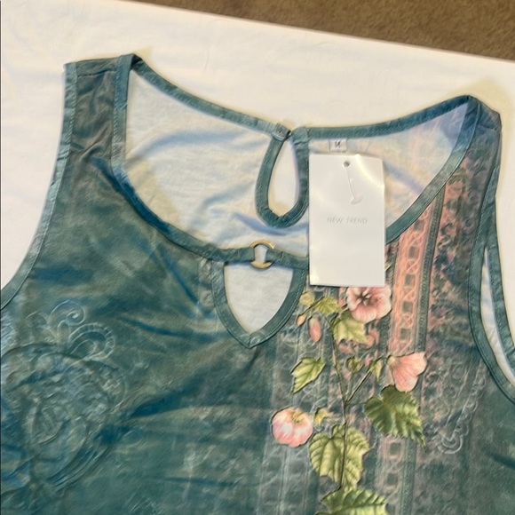 Green Sleeveless A-line Sundress for Casual Resort Wear - Picture 14 of 14